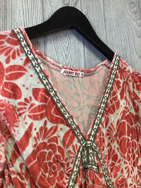 Johnny Was Velvet Top Size Medium